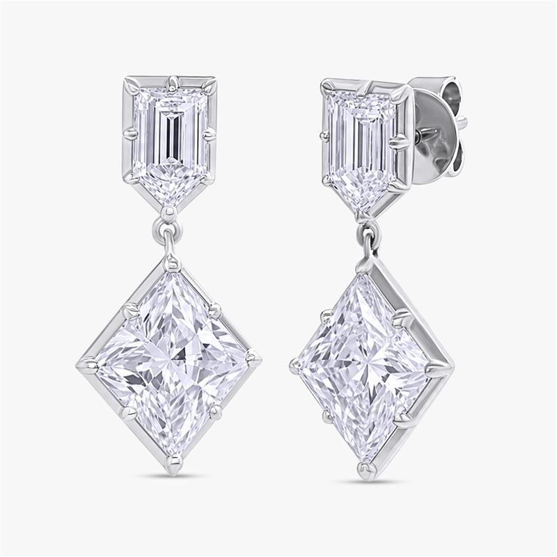6.25 CT Imperia lab Grown Diamond Drop Earrings