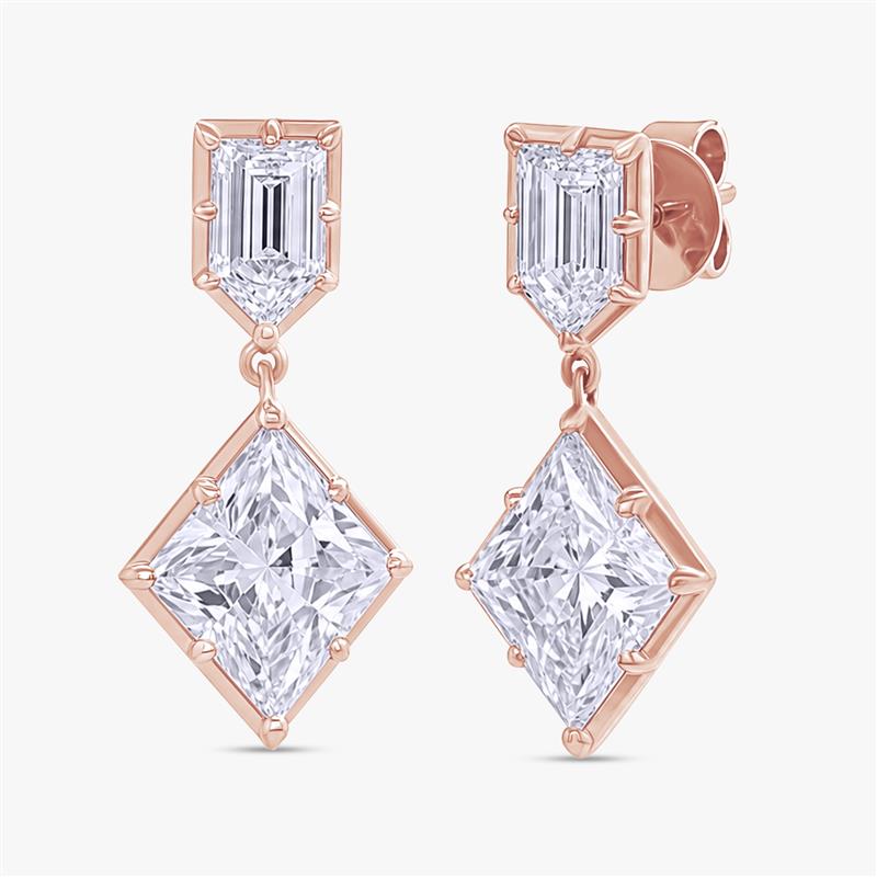 6.25 CT Imperia lab Grown Diamond Drop Earrings