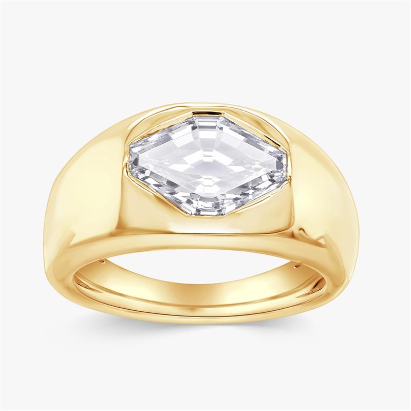 1.81 Carat Fancy - Cut Lab Grown Diamond  Pinky Ring