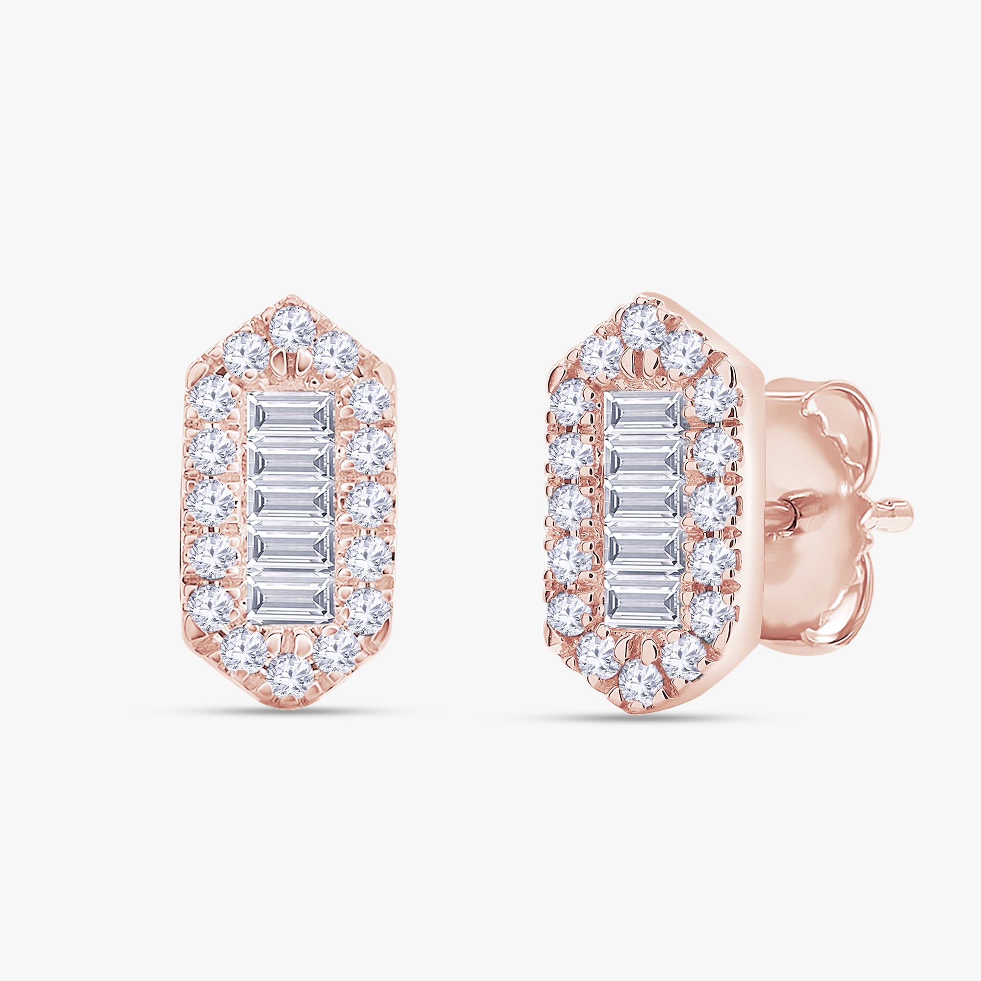 0.40 Carat Lab Grown Diamond Cluster Stud Earrings