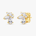 Multi Shape 1.05 Carat Lab grown Diamond Toi Et Moi Earrings