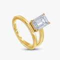 Radiant Shape 2.10 Carat Lab Grown Diamond Solitaire Rings