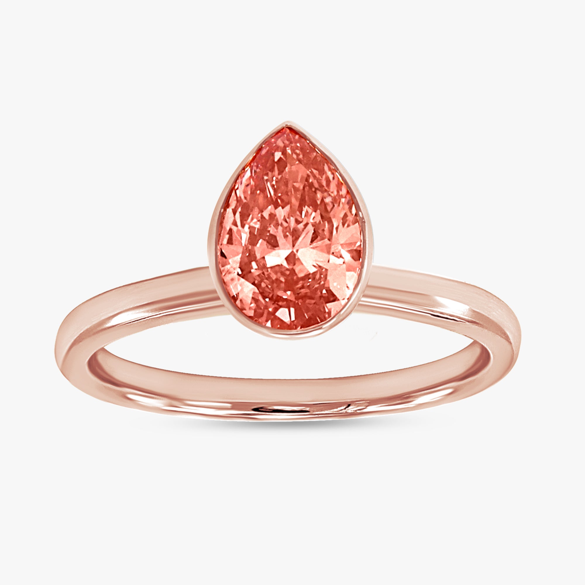 Pear Shape 1.30 Carat Lab Grown Diamond Solitaire Rings