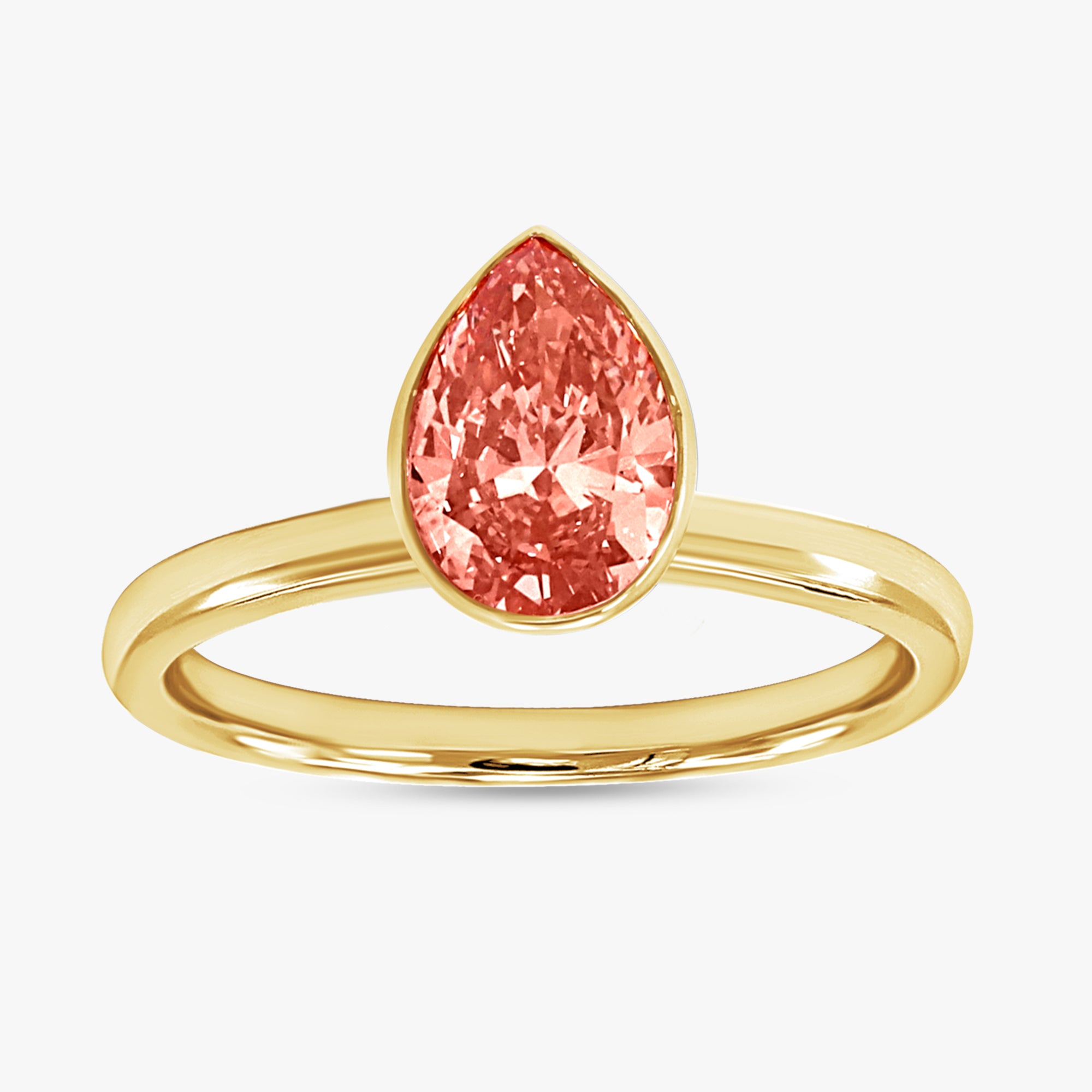 Pear Shape 1.30 Carat Lab Grown Diamond Solitaire Rings