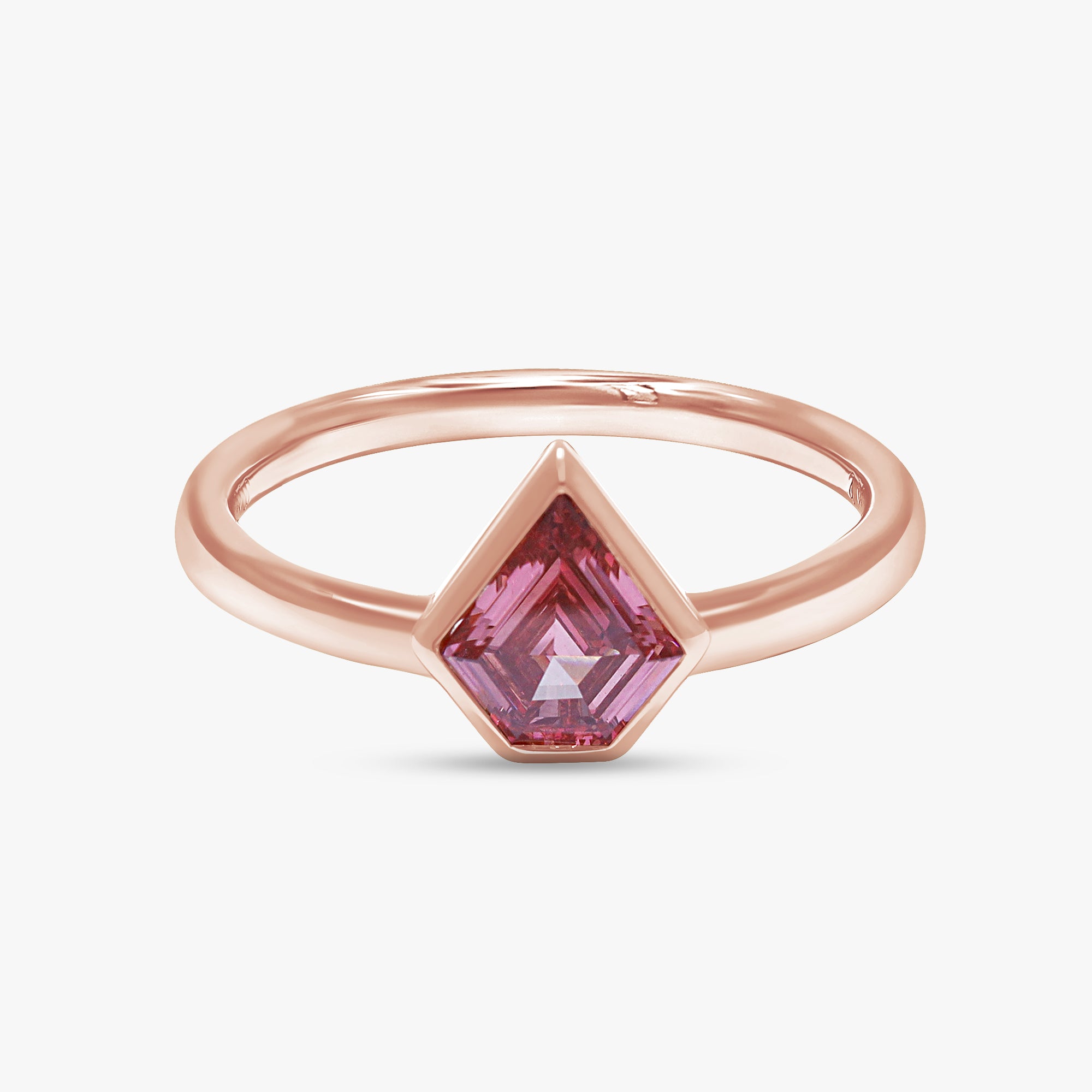Shield Shape 0.75 Carat lab Grown Diamond Solitaire Rings