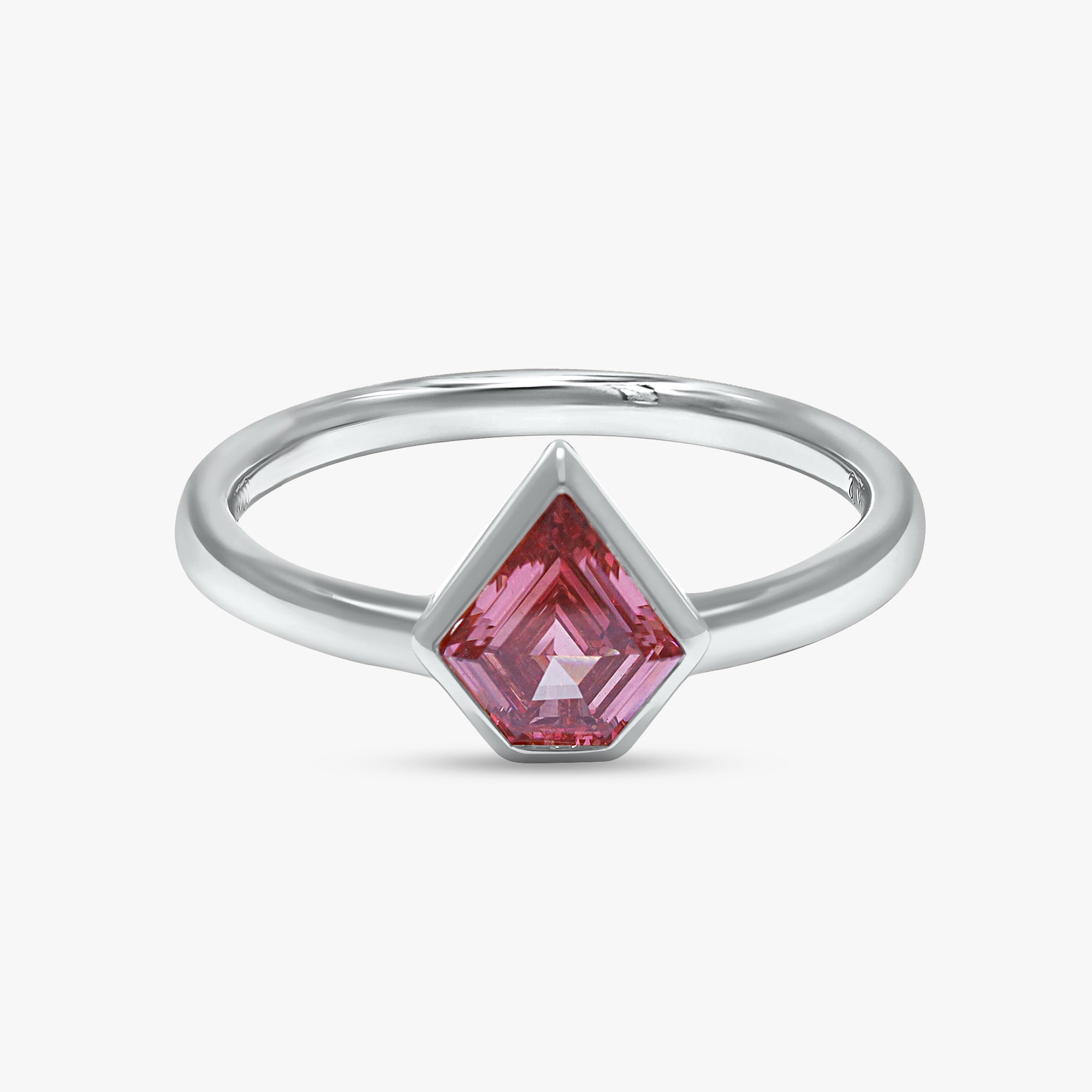 Shield Shape 0.75 Carat lab Grown Diamond Solitaire Rings