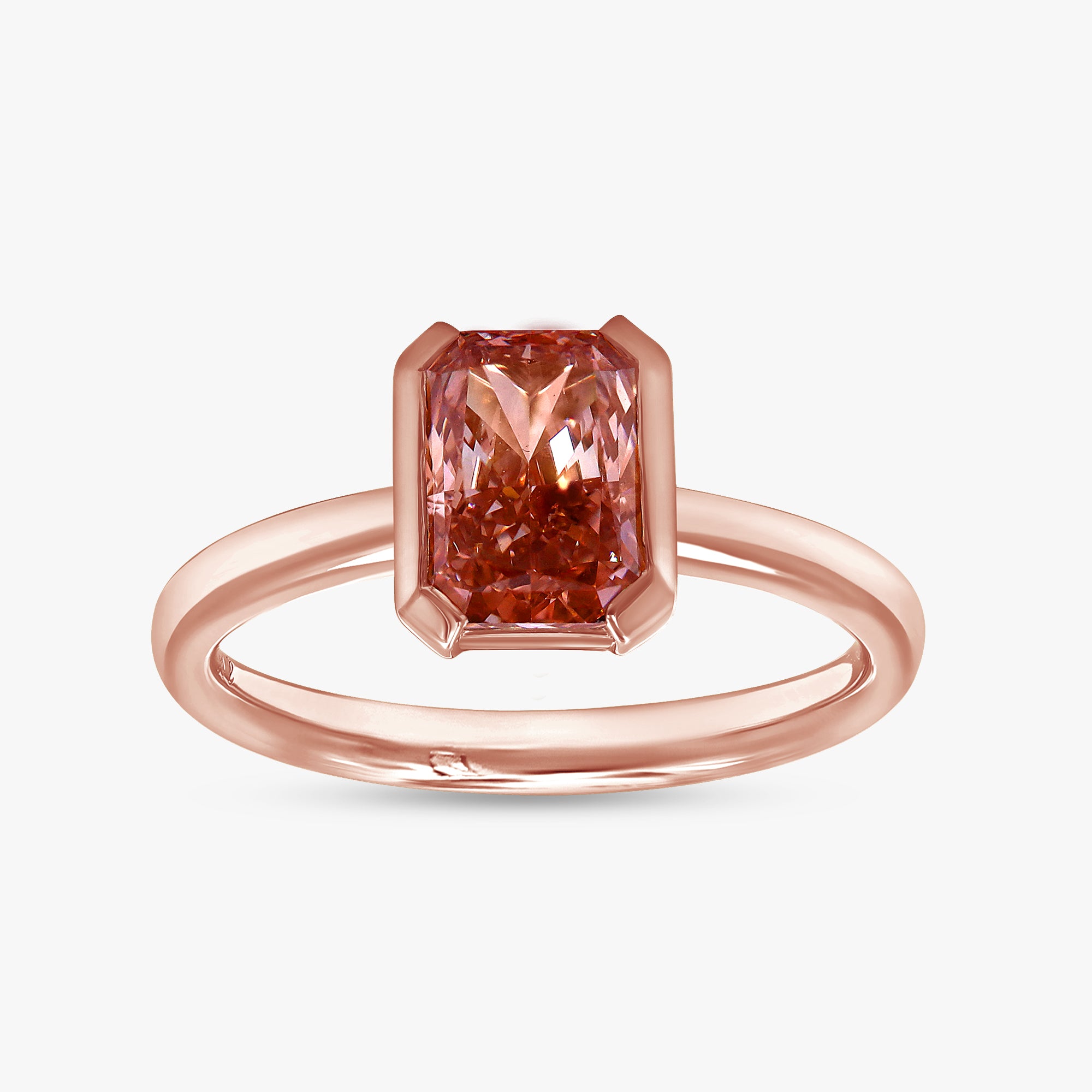 Radiant Shape 1.55 Carat Lab Grown Diamond Solitaire Rings