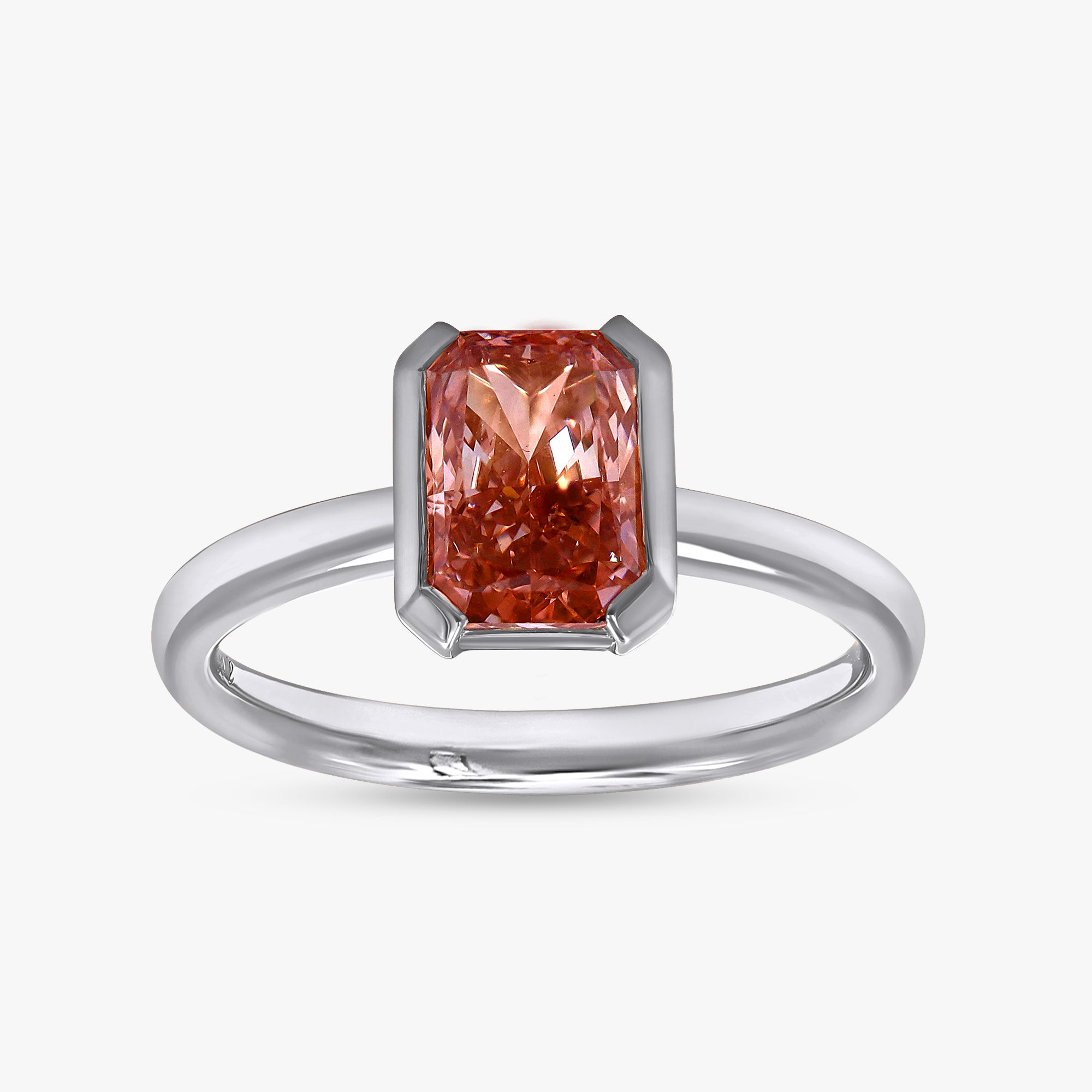 Radiant Shape 1.55 Carat Lab Grown Diamond Solitaire Rings