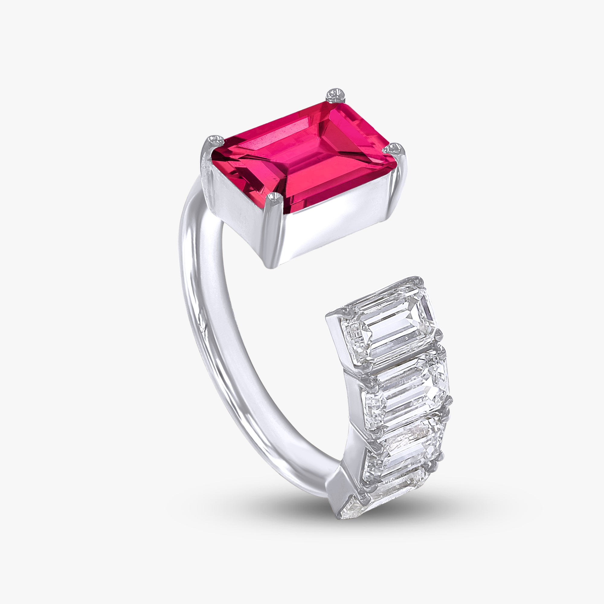 Lab Grown Diamond Adjustable Five Stone Engagement Ring