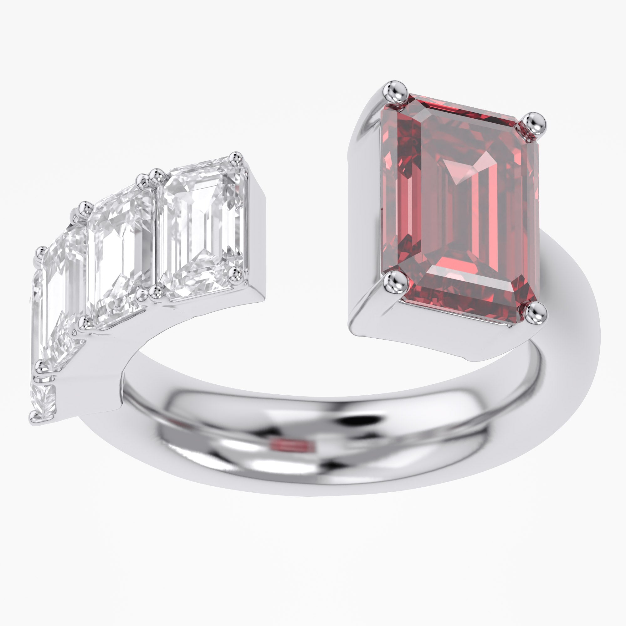 Lab Grown Diamond Adjustable Five Stone Engagement Ring