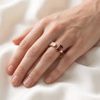 Lab Grown Diamond Adjustable Five Stone Engagement Ring
