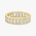 2.20 Carat Tapper Cut Lab Grown Diamond Full Eternity Ring