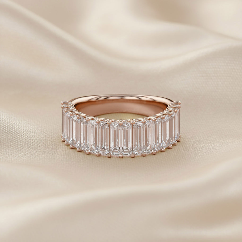 Baguette Shape 2.65 Carat Lab Grown Diamond Engagement Ring