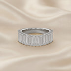 Baguette Shape 2.65 Carat Lab Grown Diamond Engagement Ring