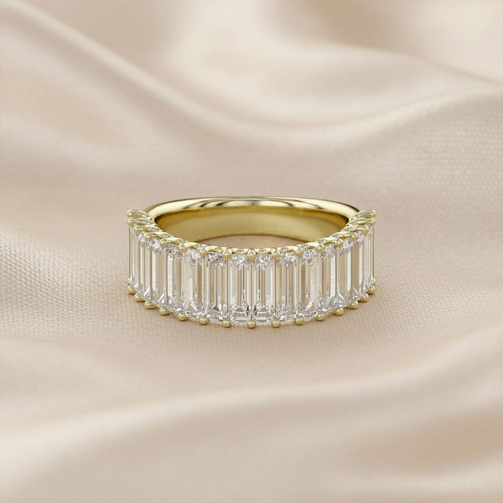 Baguette Shape 2.65 Carat Lab Grown Diamond Engagement Ring