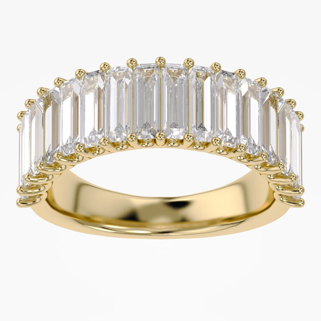 Baguette Shape 2.65 Carat Lab Grown Diamond Engagement Ring