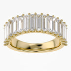 Baguette Shape 2.65 Carat Lab Grown Diamond Engagement Ring