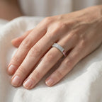 Baguette and Tapered Baguette Shape 1.00 Carat Lab grown Diamond Engagement Ring