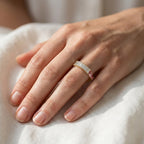Baguette and Tapered Baguette Shape 1.00 Carat Lab grown Diamond Engagement Ring