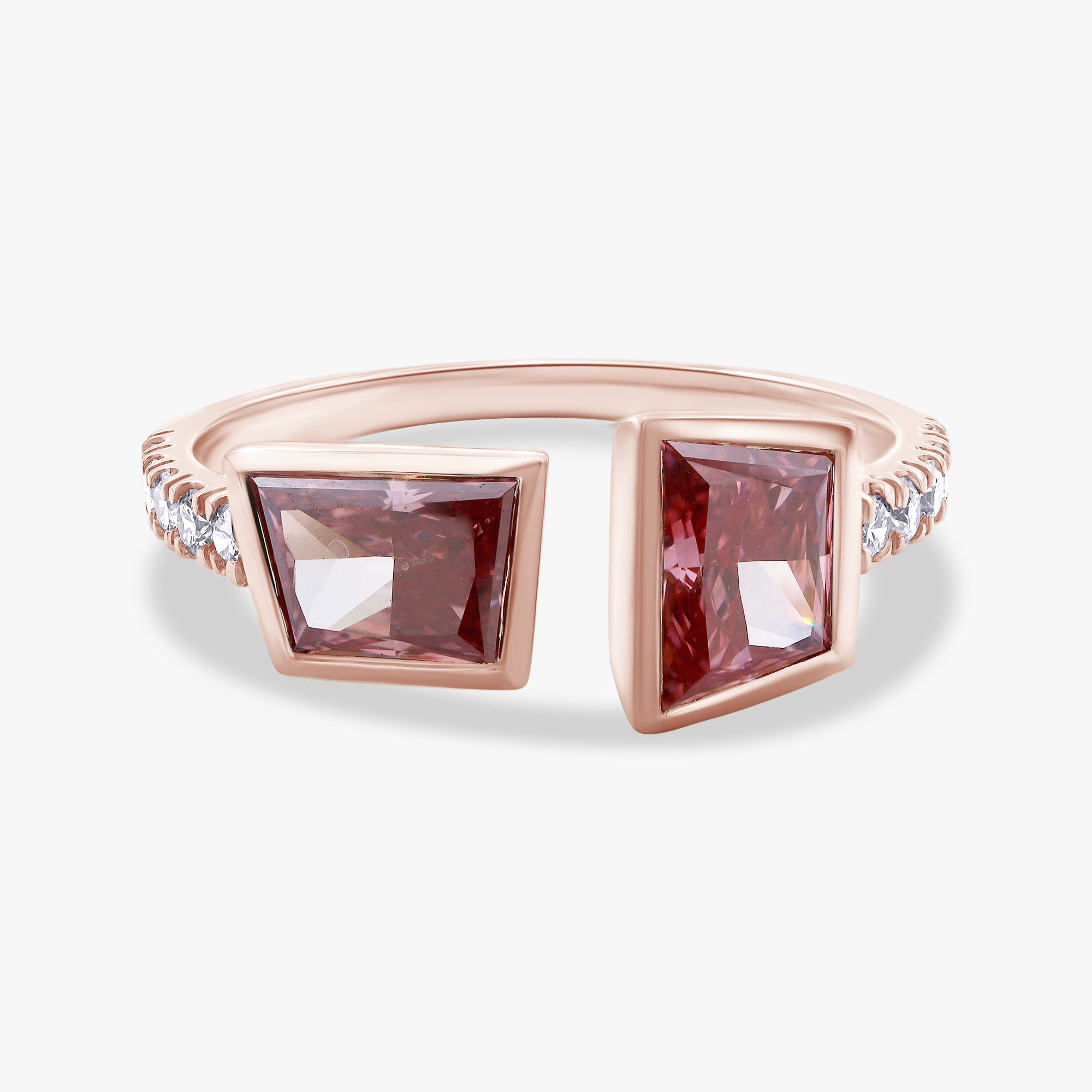 1.45 Carat Lab Grown Diamond Adjustable Toi et Moi Engagement Ring