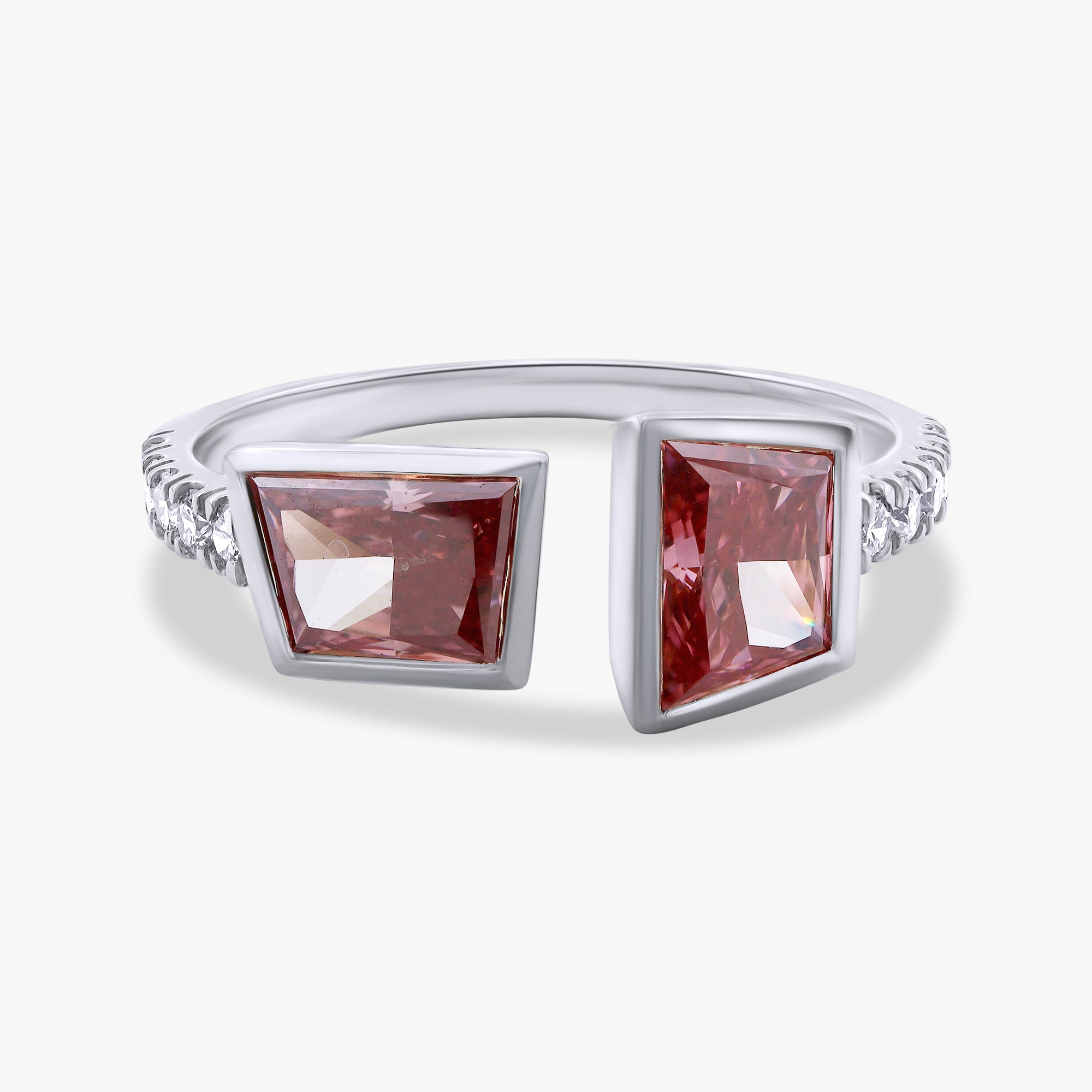 1.45 Carat Lab Grown Diamond Adjustable Toi et Moi Engagement Ring