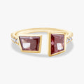 1.45 Carat Lab Grown Diamond Adjustable Toi et Moi Engagement Ring