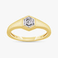 Hexagon Shape 0.50 Carat Lab Grown Diamond Solitaire Rings