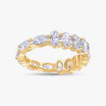 3.00 CTW Oval Cut Lab Grown Diamond Eternity Band Ring