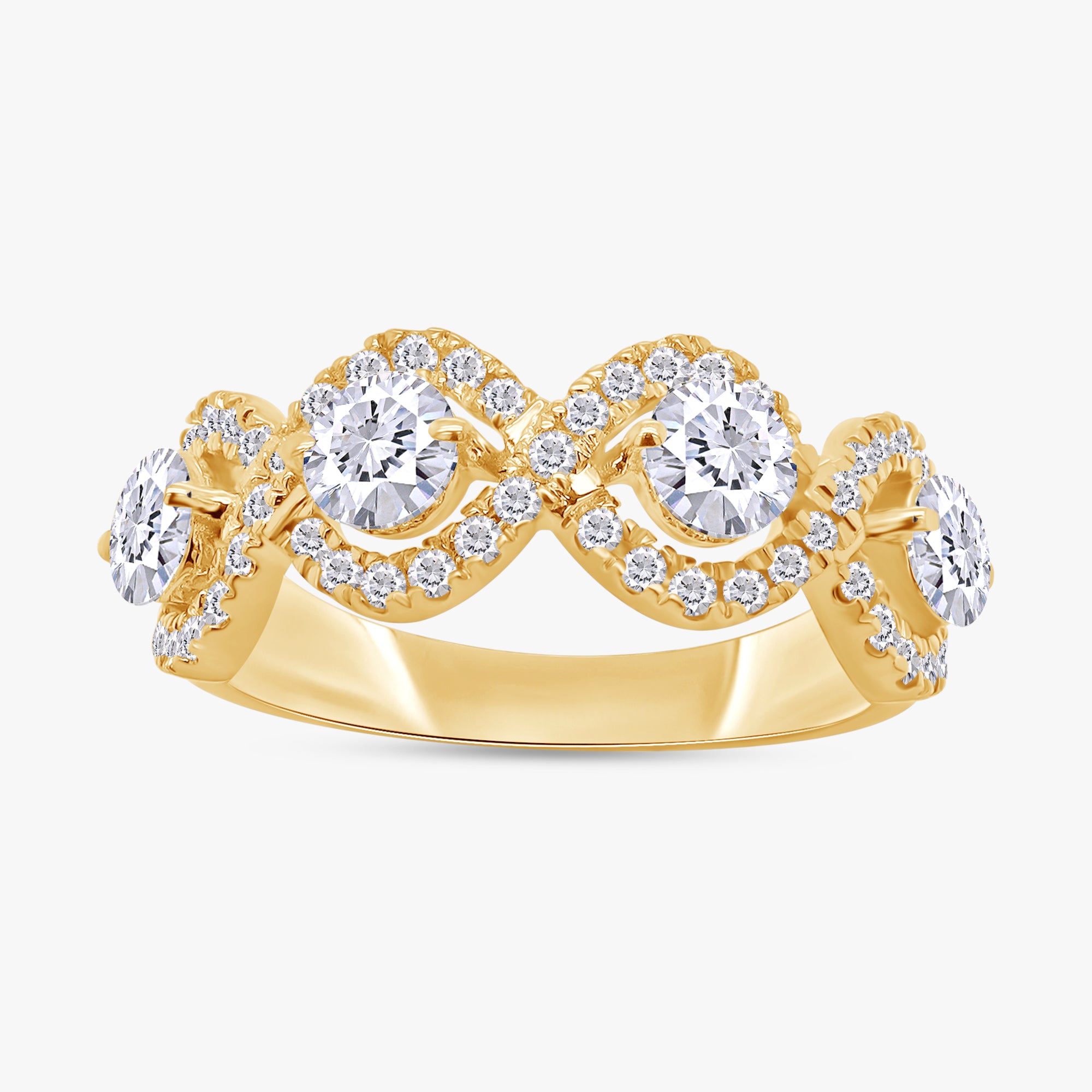 1.15 CTW Round Cut Lab Grown Diamond Band Ring
