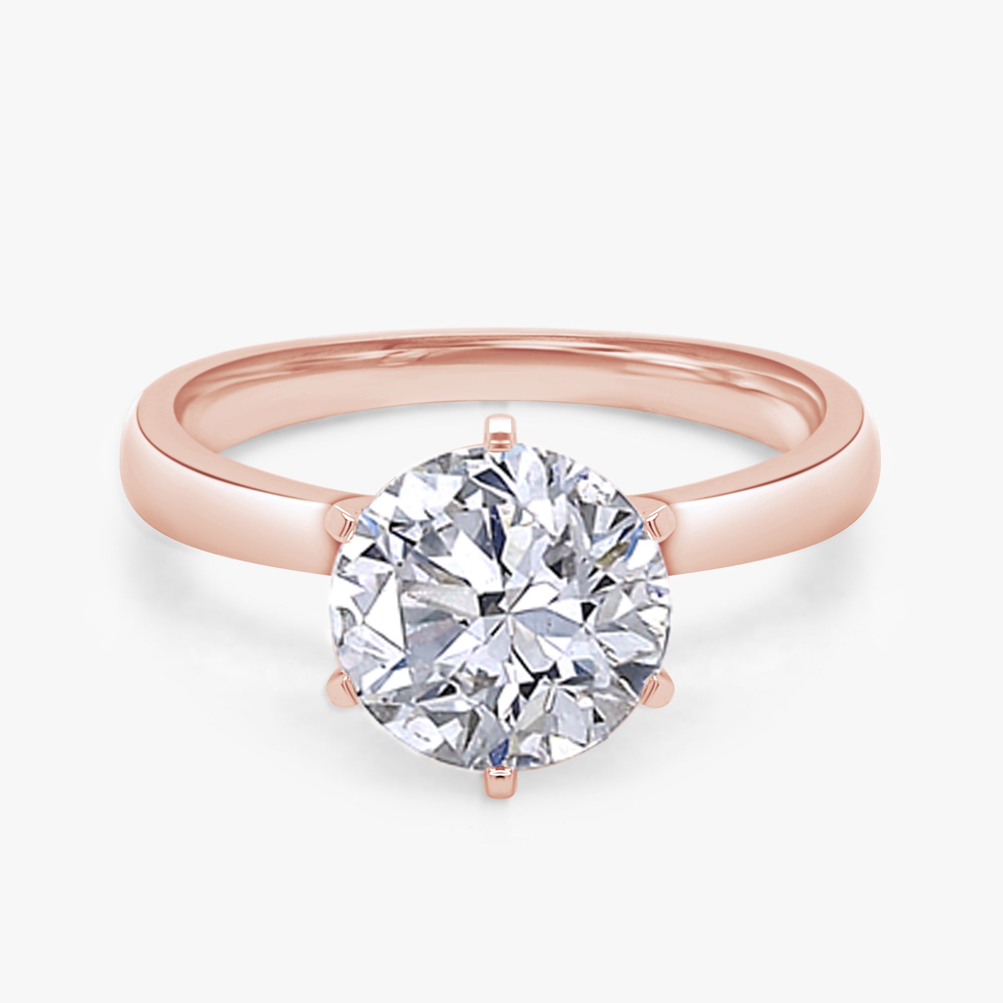 2.00 Carat Lab Grown Diamond Roucd Cut Engagement Ring
