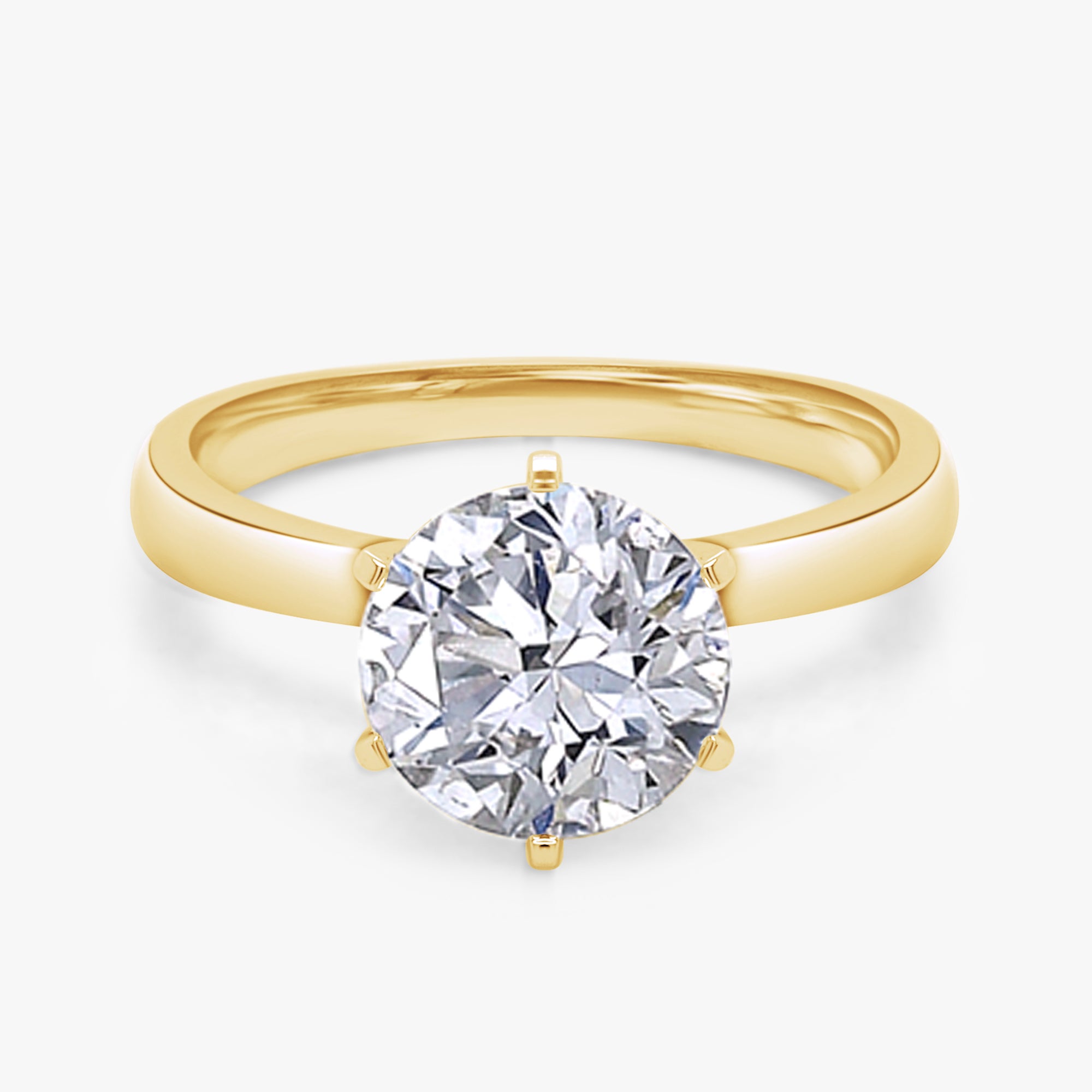 2.00 Carat Lab Grown Diamond Roucd Cut Engagement Ring