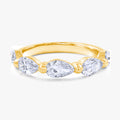 1.05 Carat Pear Shape Lab Grown Diamond 5-Stone Engagement Ring