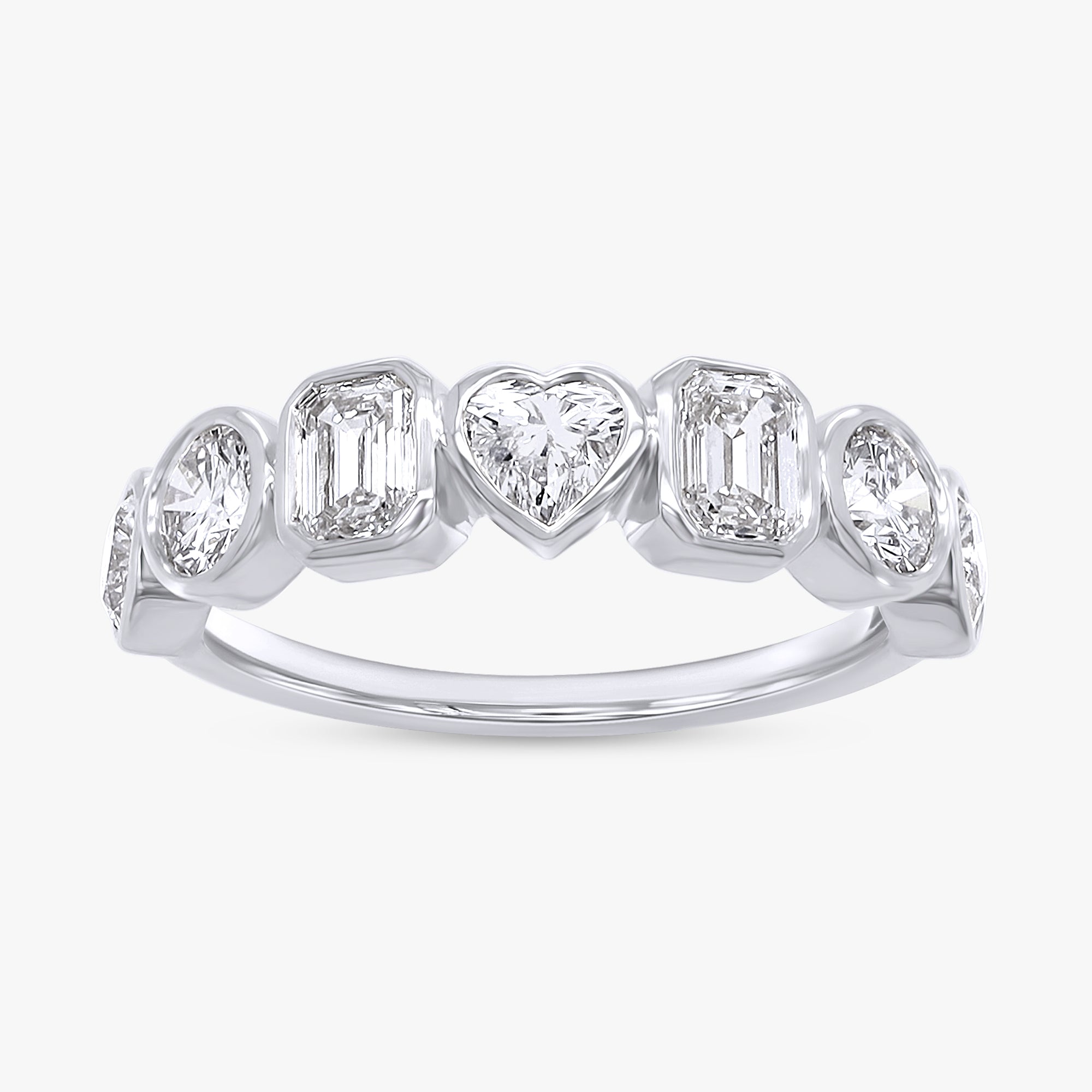 1.25 Carat Lab Grown Diamond 7-Stone Engagement Ring