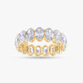 5.30 Carat Oval Cut Lab Grown Diamond Eternity Band Ring
