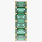 11.25 Carat Emerald Cut Lab Grown Diamond Full Eternity Wedding Band Ring