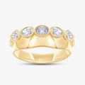 1.05 Carat Oval Cut Lab Grown Diamond 7-Stone Engagement Ring