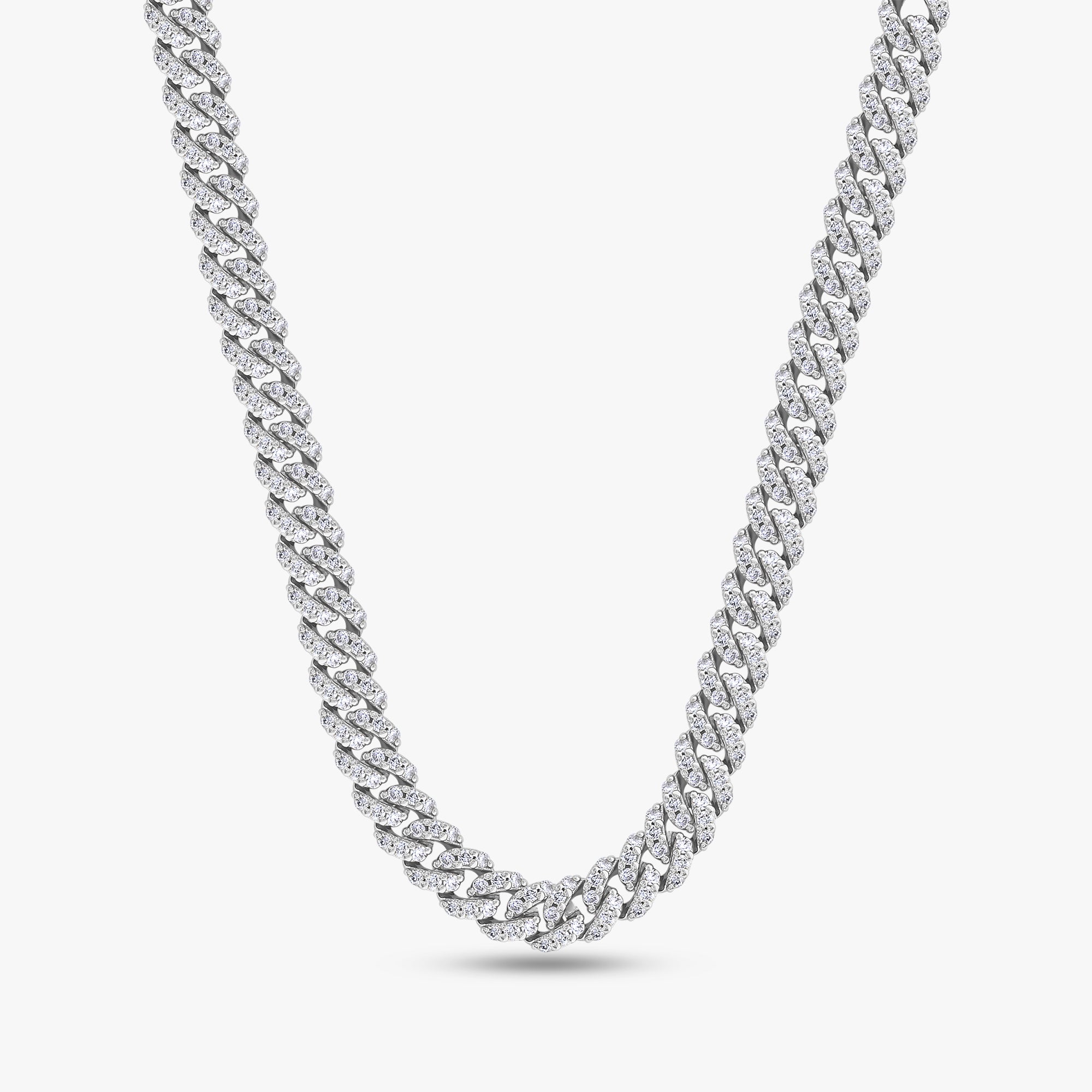 5.30 Carat Round Cut Lab Grown Diamond Cuban Necklace