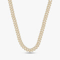5.30 Carat Round Cut Lab Grown Diamond Cuban Necklace