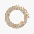 4.75 Carat Round Cut Lab Grown Diamond 2-Row tennis Necklace