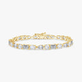 Multi Shape 12.45 Carat Lab Grown Diamond Tennis Bracelet