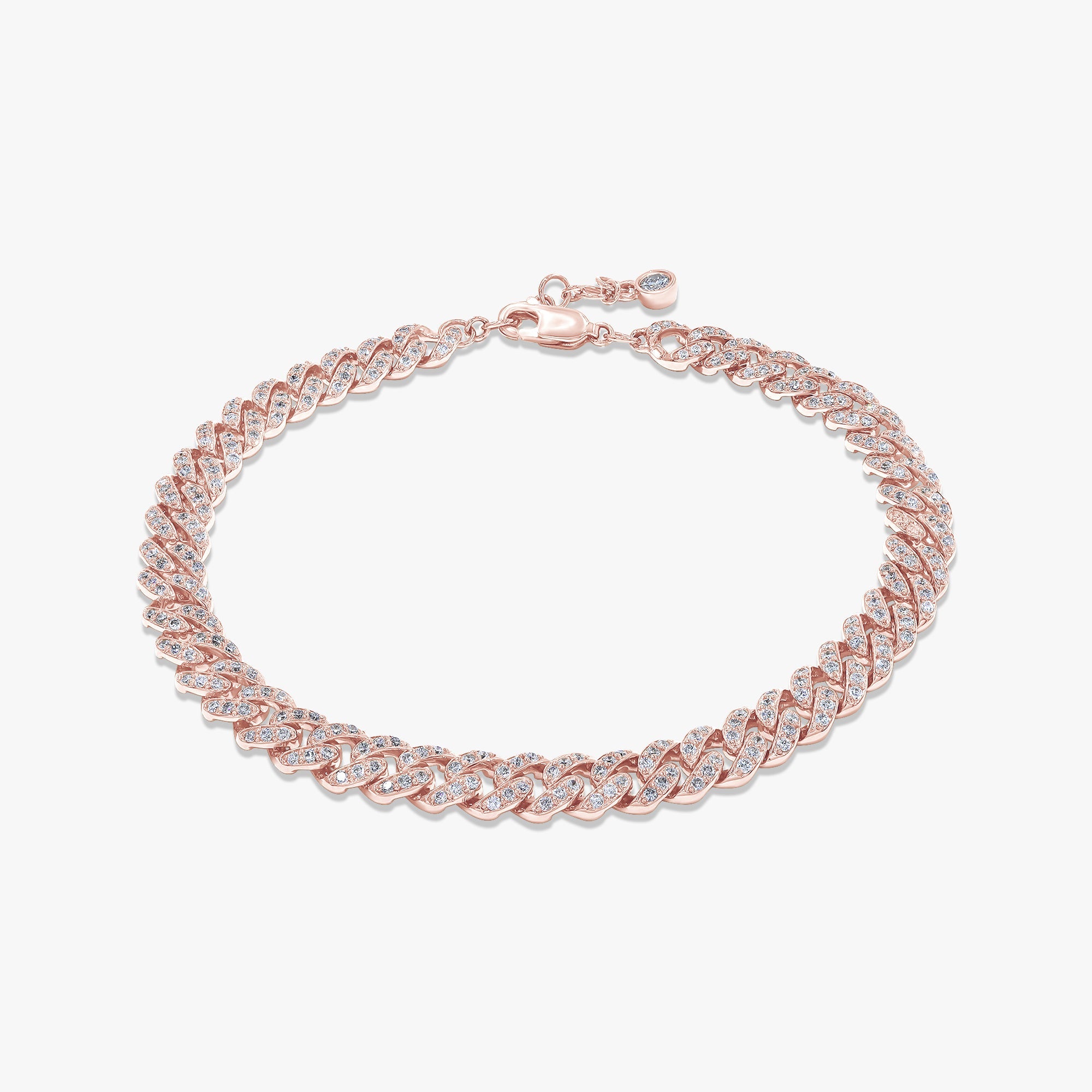 Round Shape 1.90 carat Lab Grown Diamond Cuban Bracelet