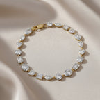 5.75 TCW Multi Shape Lab Grown Diamond Two Tone Bracelet