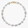 Multi Shape 5.75 Carat Lab Grown Diamond Two Tone Bracelet