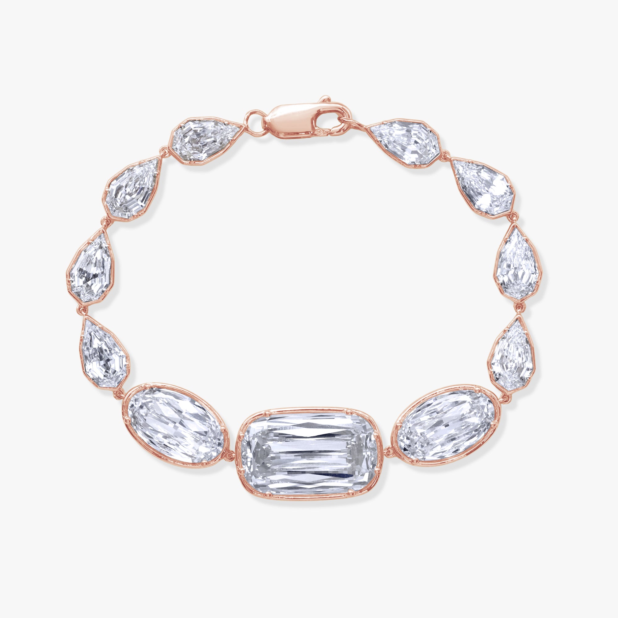 20.40 Carat Multi Shape Lab Grown Diamond Bracelet