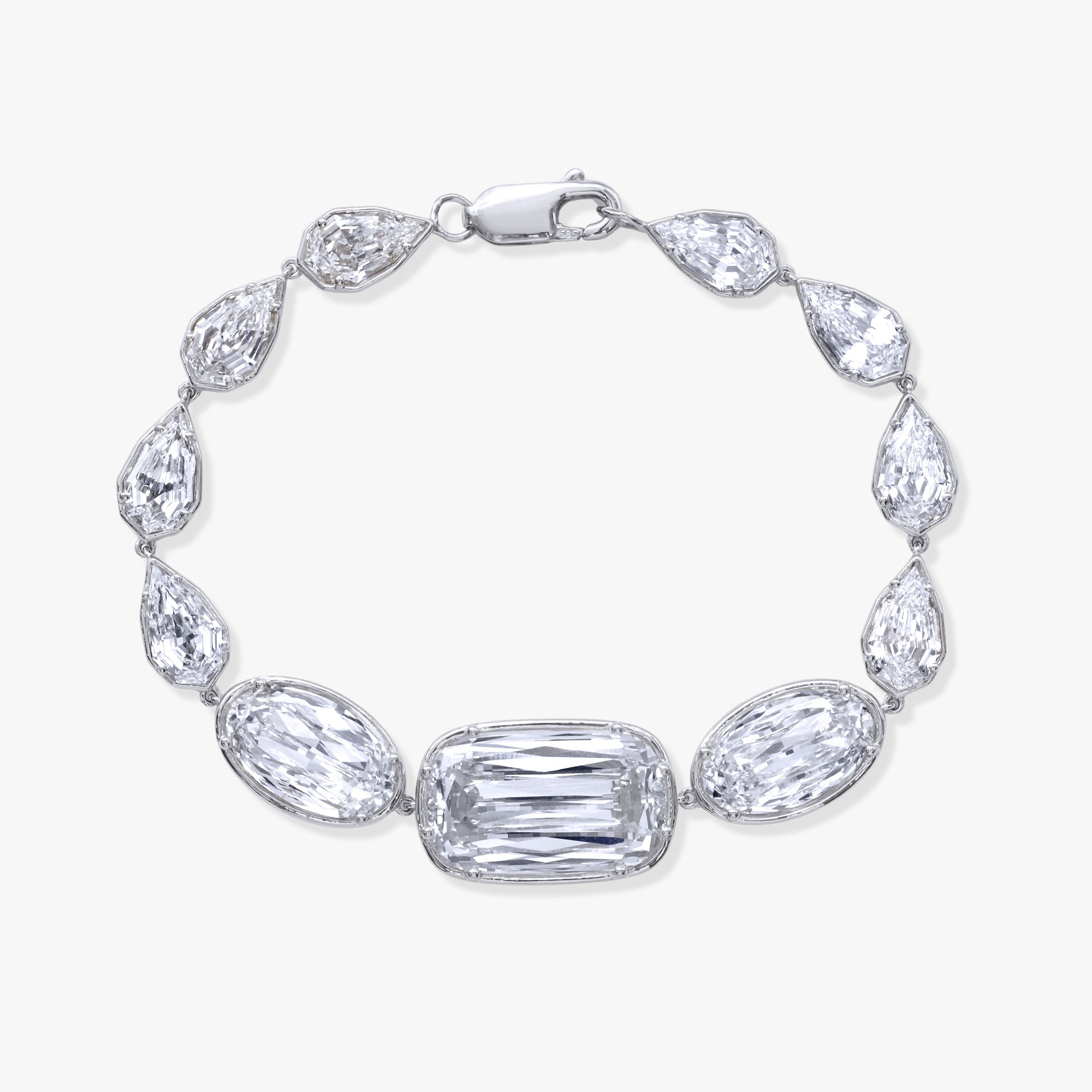 20.40 Carat Multi Shape Lab Grown Diamond Bracelet