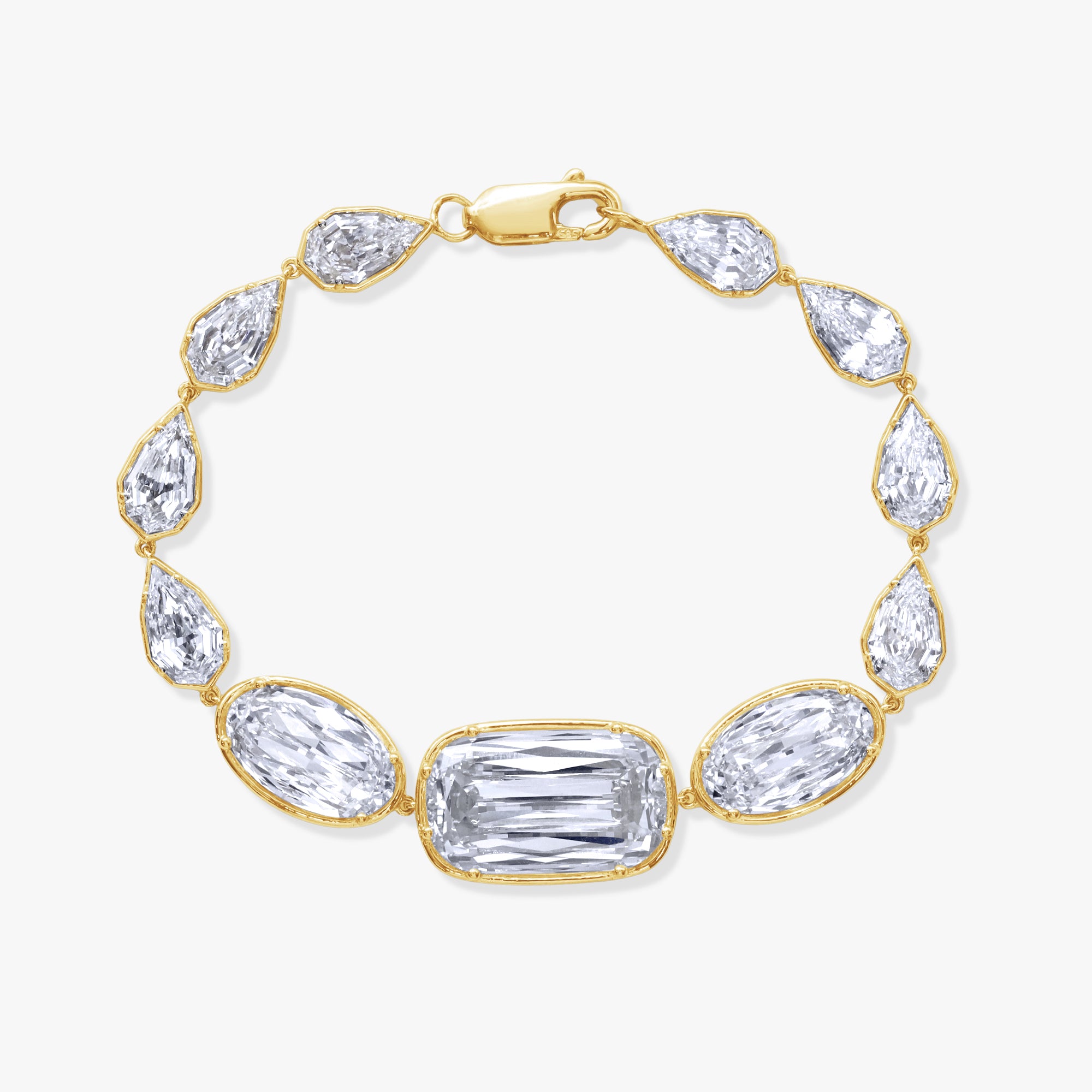20.40 Carat Multi Shape Lab Grown Diamond Bracelet