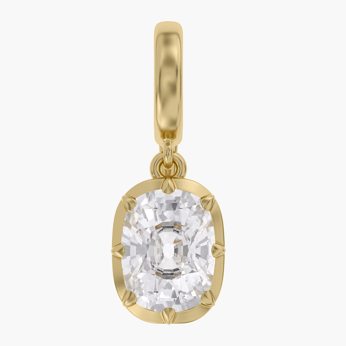 Lab Grown Georgian Style Pendants With Openable Bail
