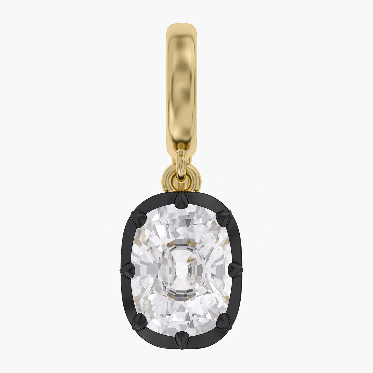 Lab Grown Georgian Style Pendants With Openable Bail