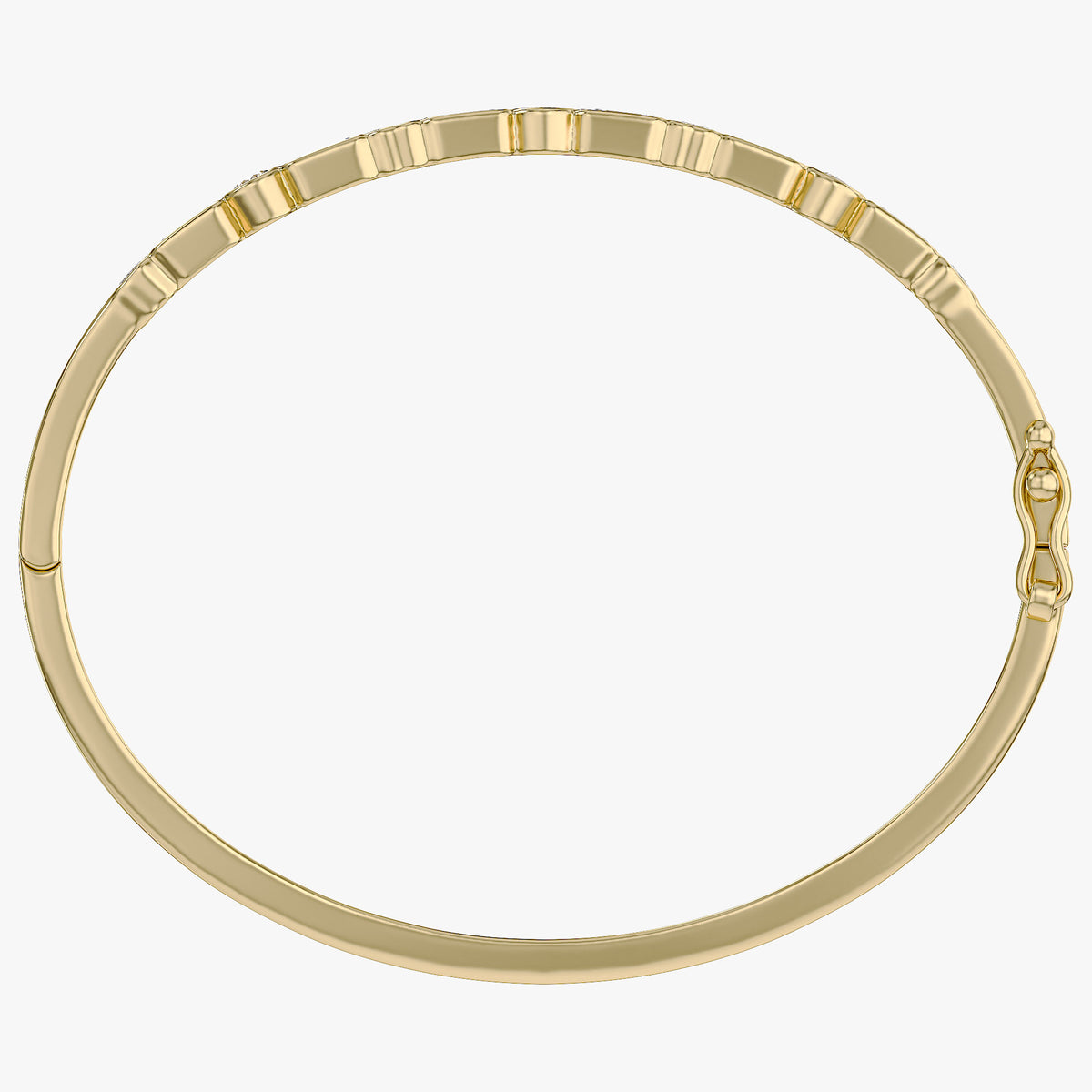 4.75 TCW Multi-Shape Lab Grown Diamond Bangle Bracelet