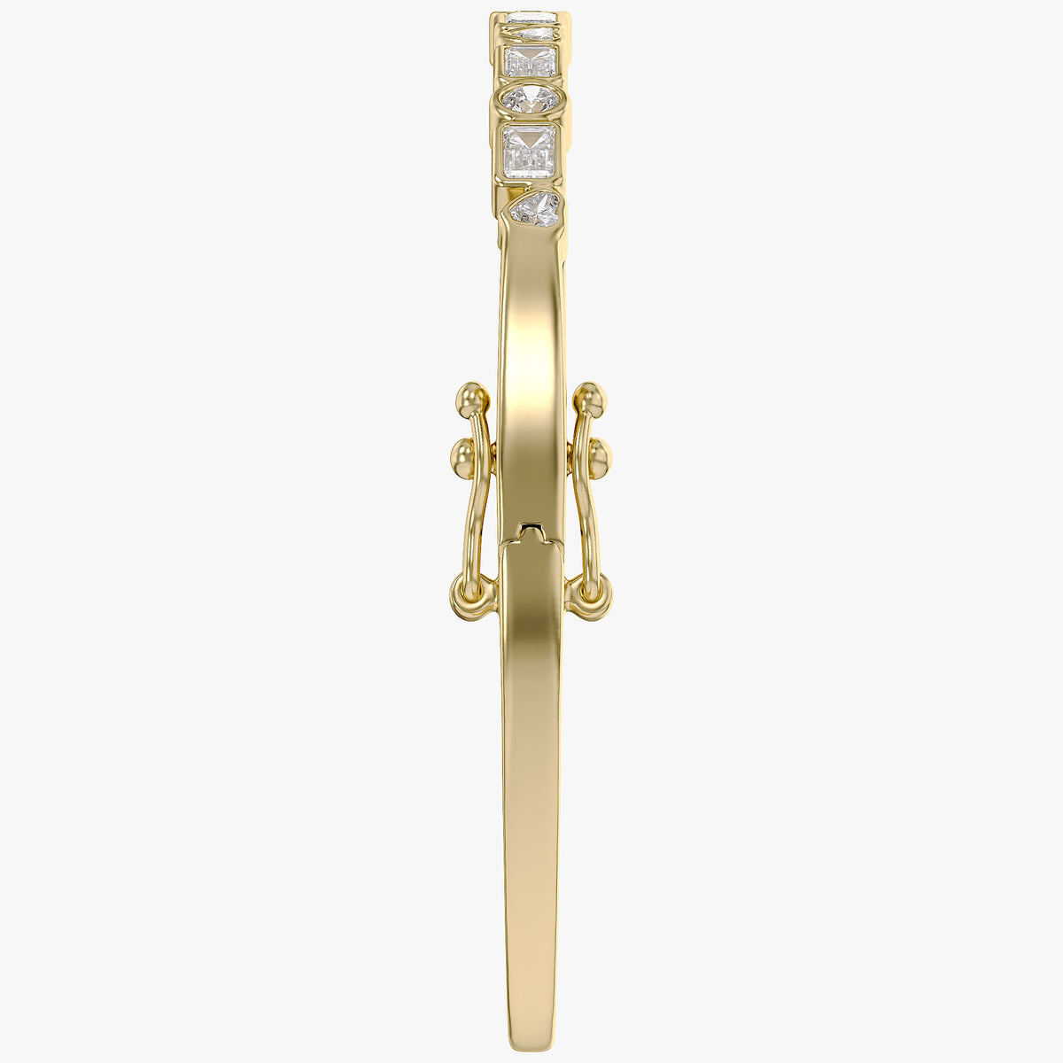 4.75 TCW Multi-Shape Lab Grown Diamond Bangle Bracelet